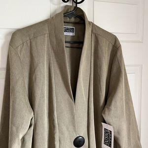 Carole Tomkins Jacket Blazer Beige 3X